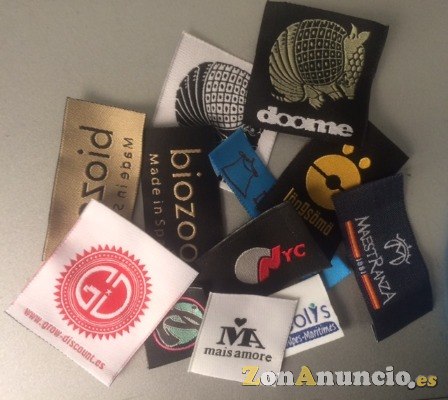 Etiquetas tejidas para vestidos de fiesta